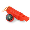 5-In-1 Survival Whistle with Compass and Waterproof Container