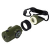 Green - 7-In-1 Survival Whistle with LED Flashlight and Compass