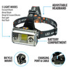 2-In-1 Rechargeable Head Lamp Bicycle Light 700 Lumen COB LED