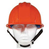 Orange ANSI Hardhat with 4-Point Ratchet Suspension - Includes Chin Strap