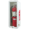 10 lb FireTech Fire Extinguisher Cabinet - Surface Mount Red or White
