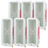 Pack of 6 White Plastic Fire Extinguisher Cabinets