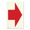 Glow-in-the-Dark Directional Arrow Sign - Adhesive - 8" x 5"