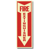 Glow In The Dark Fire Extinguisher Arrow Sign - 4" x 12" - Vinyl Self-Adhesive