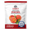 Legacy 28 Serving Freeze Dried Peaches Pouch - 6 Pack