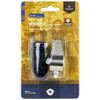 Nickel Plated Brass Signal Whistle with Black Lanyard