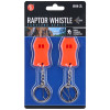 2-Pack Raptor Emergency Alert Whistles with Key Chain