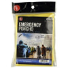 Yellow Emergency Rain Poncho with Adjustable String Hood
