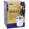 Stansport 277 Aluminum Percolator Coffee Pot 9-Cup