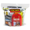 STAY SAFE Homeless Care Safety & Survival Kit with Food, Water & Radio - 20 piece
