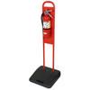 Portable Fire Extinguisher Stand with Mounted Fire Extinguisher