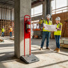 Portable Fire Extinguisher Stand - Construction Site