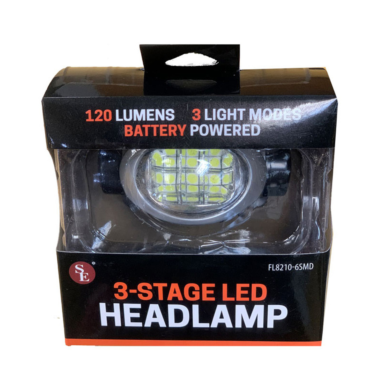 lava etnisk Hviske 120 Lumen Head Lamp 6 SMD LED Bulb - 3 Stage - Emergency Flashlights