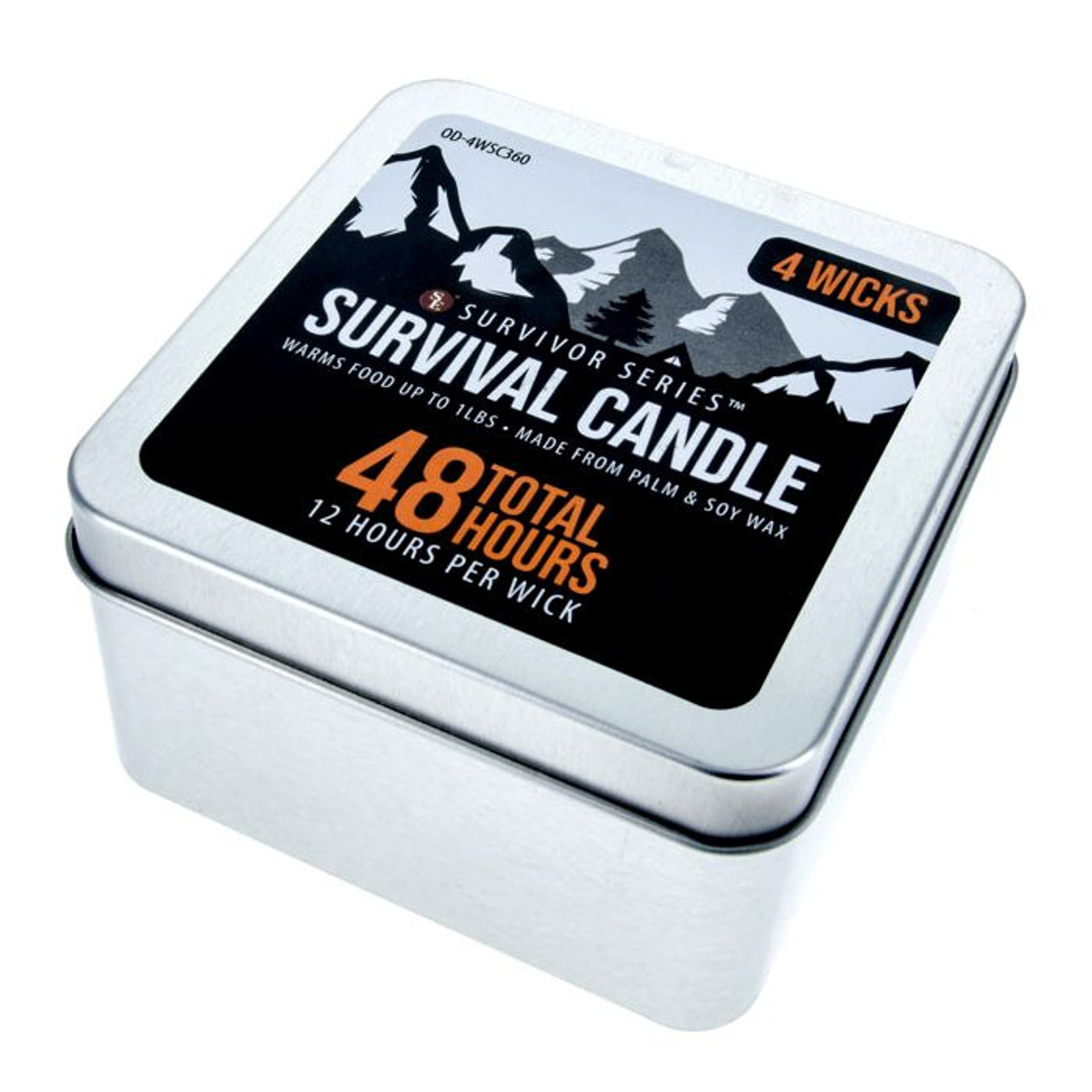 ASR Outdoor 48 Hour Camping Survival Emergency Light Wax Candle