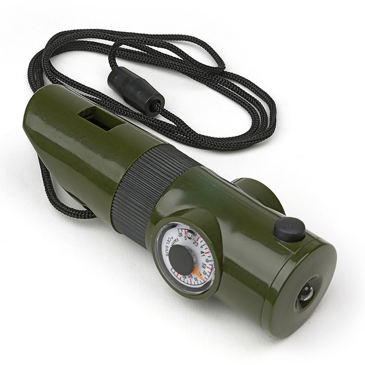 3 in1 Emergency Survival Gear Camping Hiking Whistle Compass