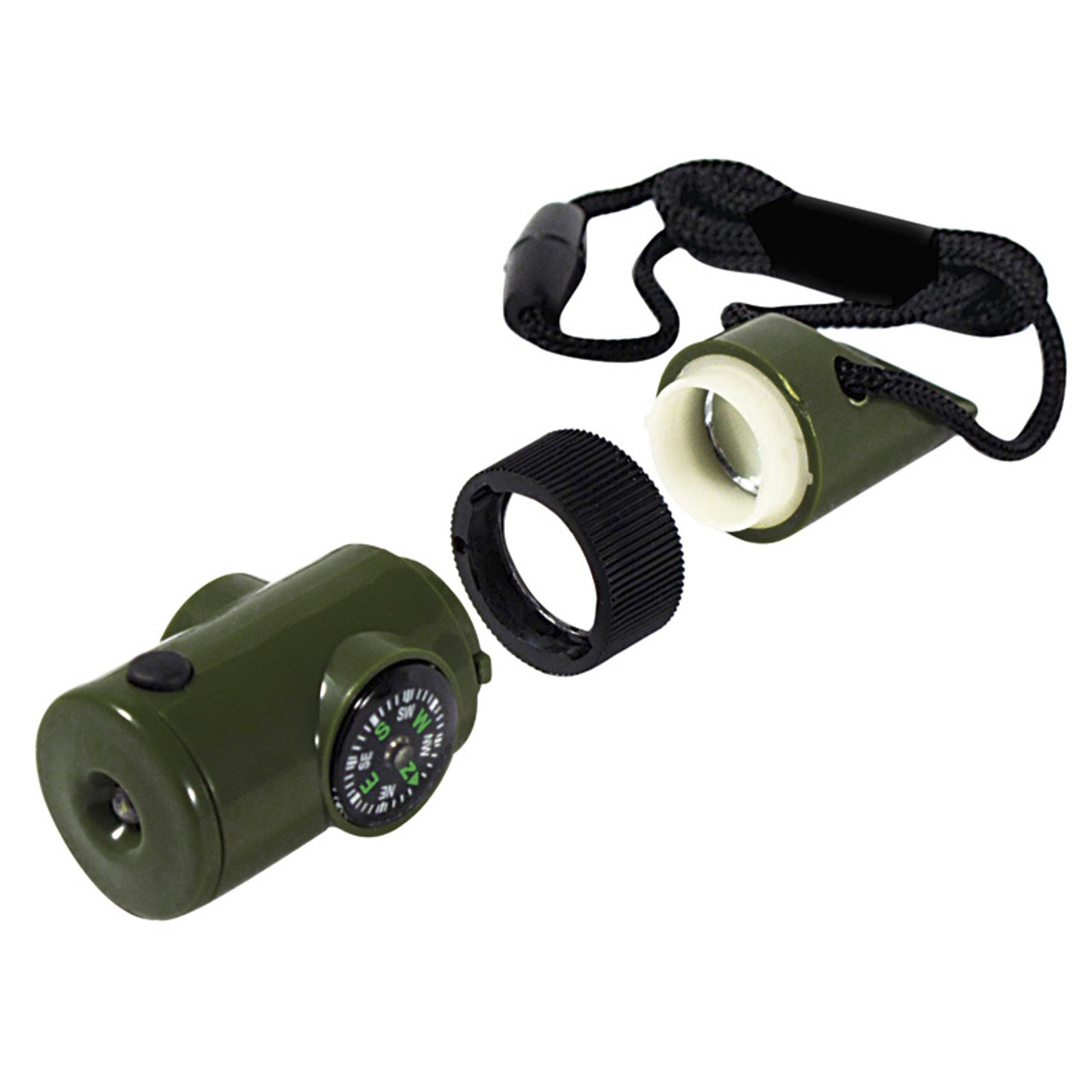 Signal Mirror Multifunctional Mountaineering With Compass Survival
