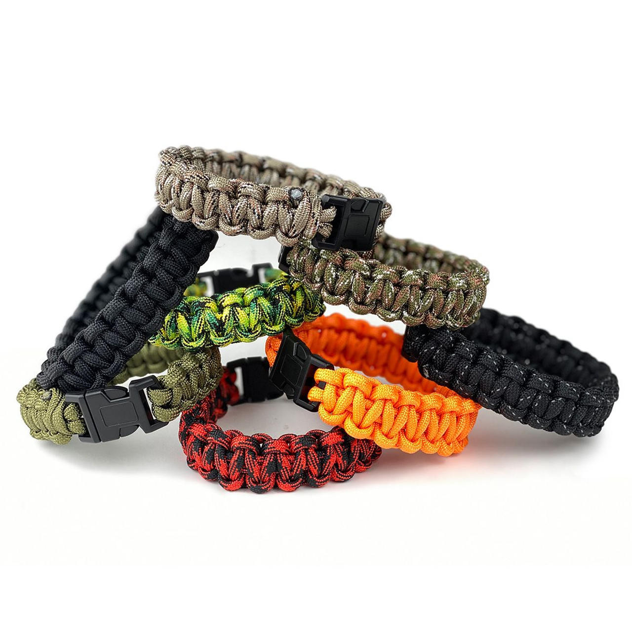 8 Paracord Bracelet - Assorted Colors - 7 Ft. of Paracord - Camping Tools  Supplies