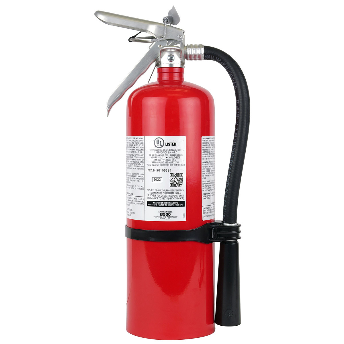 5 lb. ABC Fire Extinguisher - 2A:10B:C - Amerex B500T - with