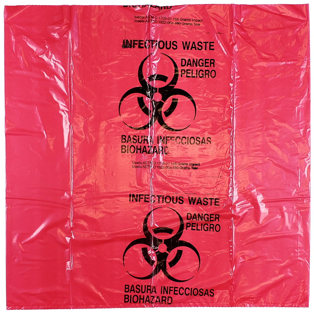  Biohazard Waste Bags - Disposable Safety Bag