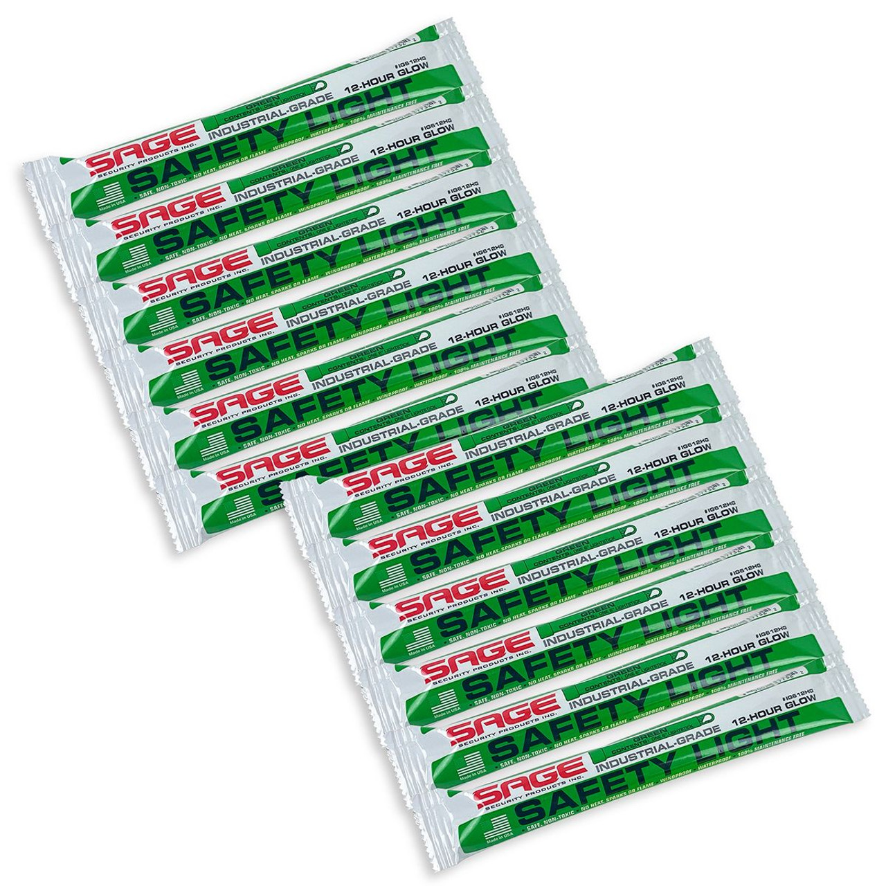 12-Pack - Sage 12-Hour Green Glow Safety Light Stick - 6 - Emergency  Candles and Glow Sticks
