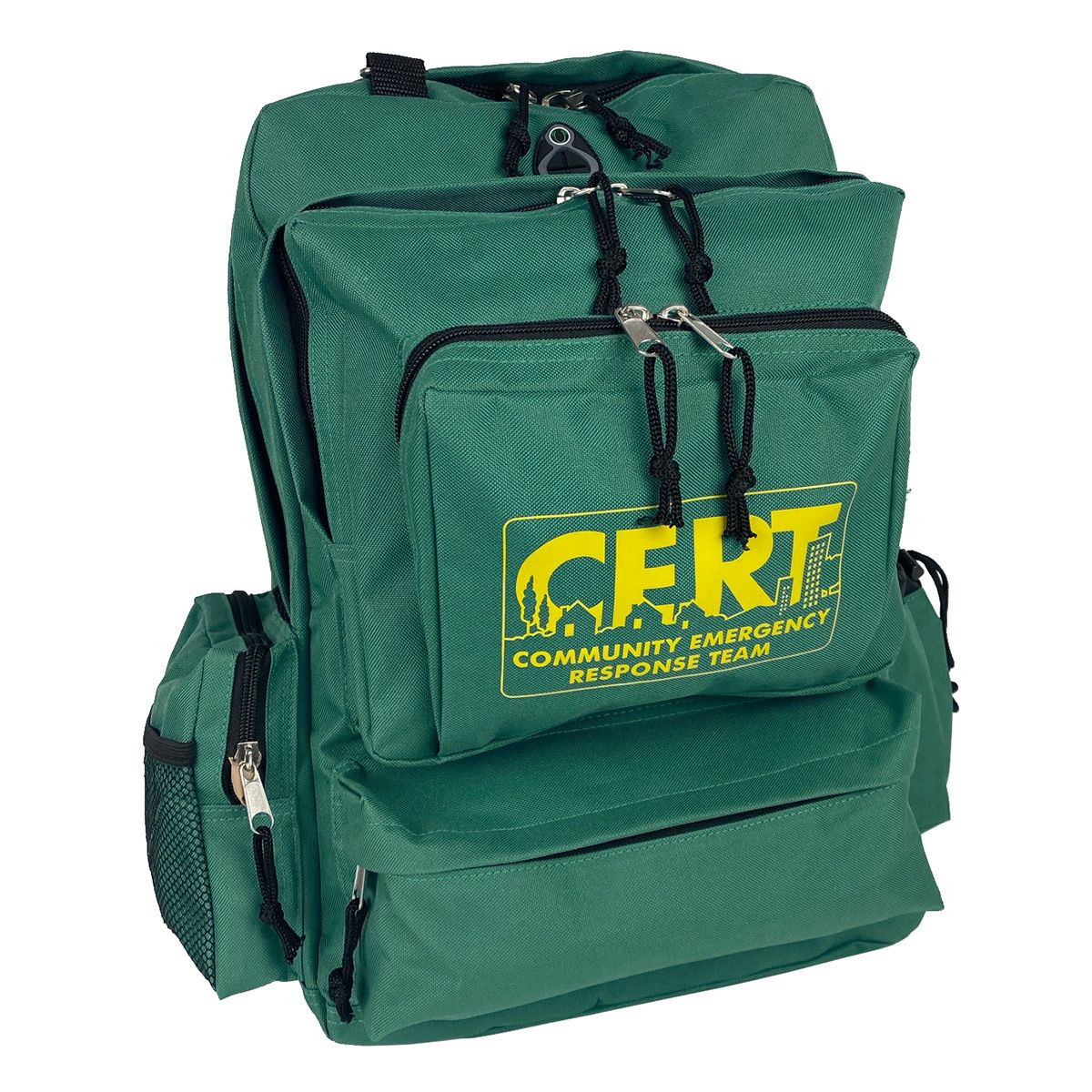 C.E.R.T. Logo Green Backpack – 5 Compartments – CERT Gear