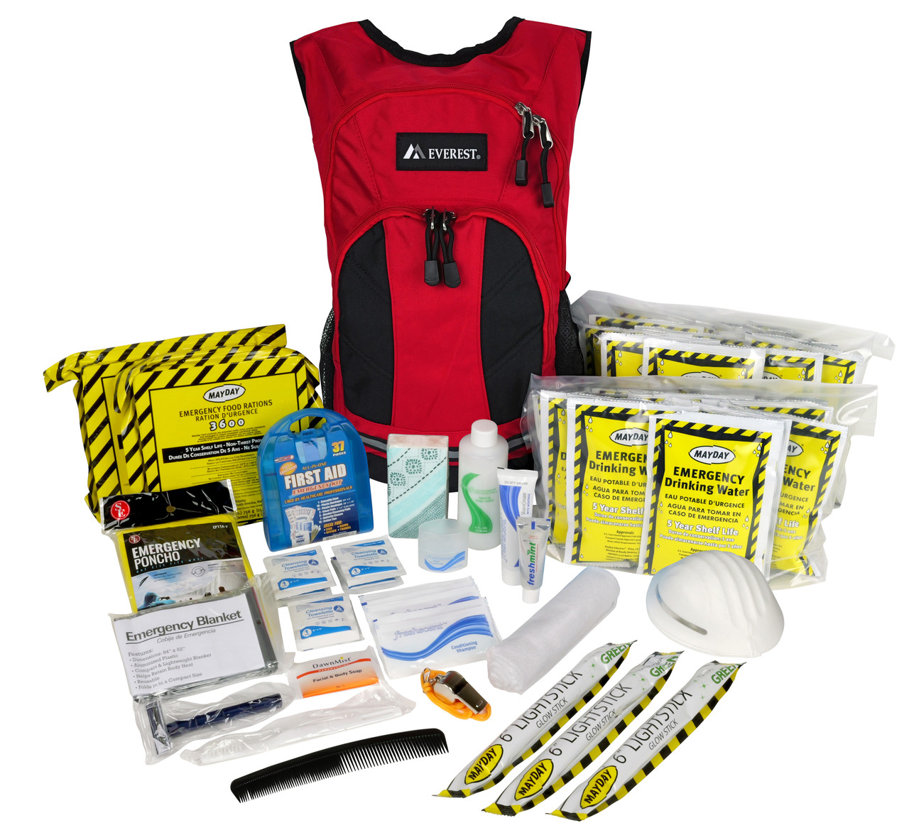 Earthquake Zone 3-Day Staff Backpack Survival Kit - School Classroom  Emergency Kits