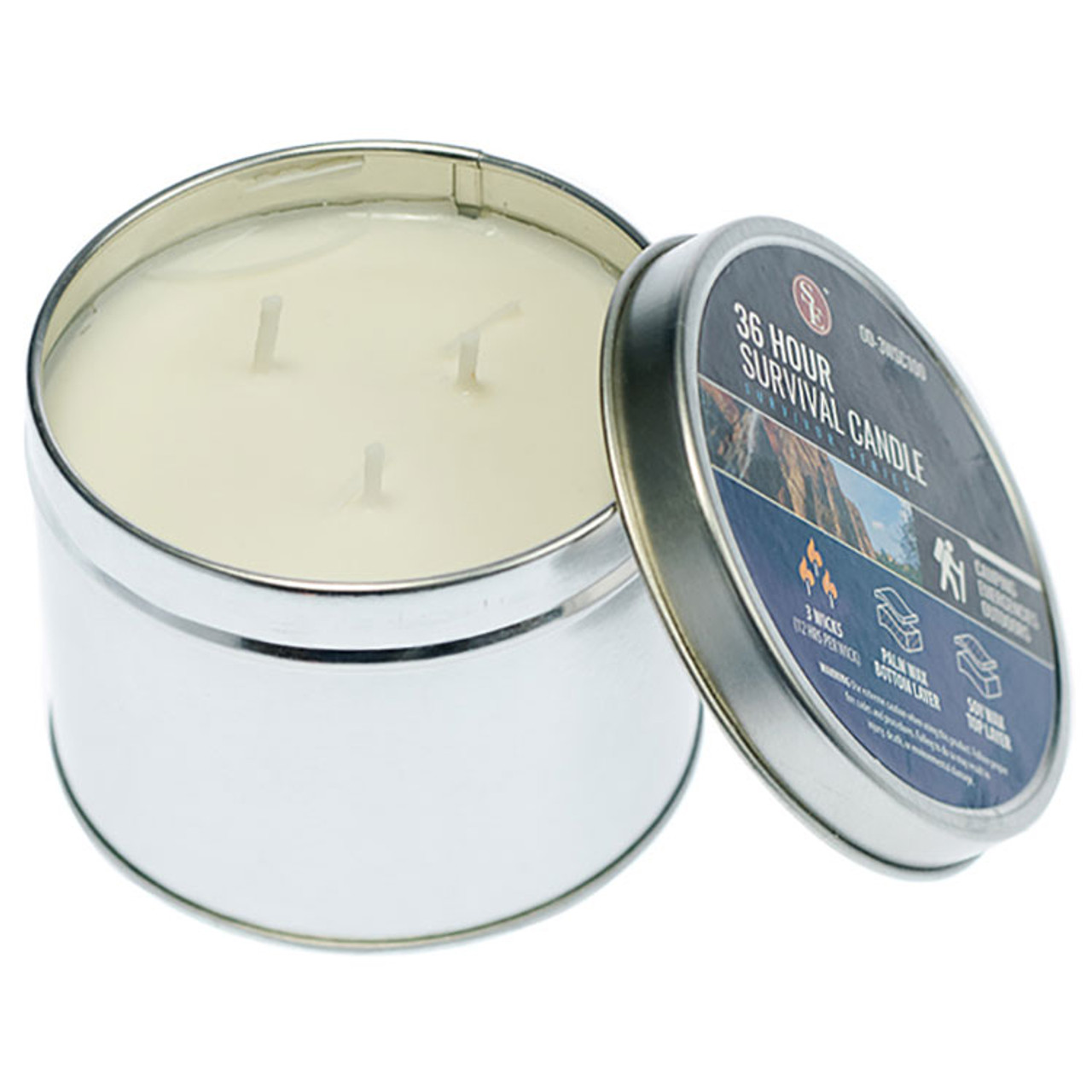 Survival Emergency Candle - Burns 36 Hours - Emergency Candles and Glow  Sticks