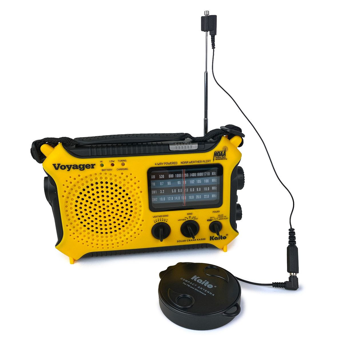 Kaito T-1 Compact Reel Antenna - Indoor FM, SW Weatherband