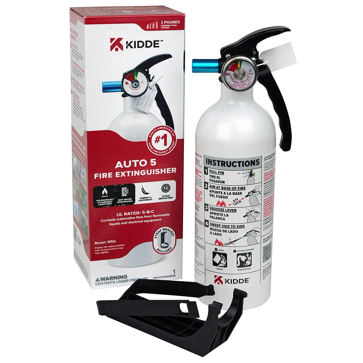 Kidde Auto 5 Fire Extinguisher - 5:BC - Model M5G - Fire