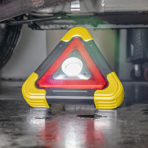 COB LED Safety Warning Triangle Work Light with Stand Handle - 500