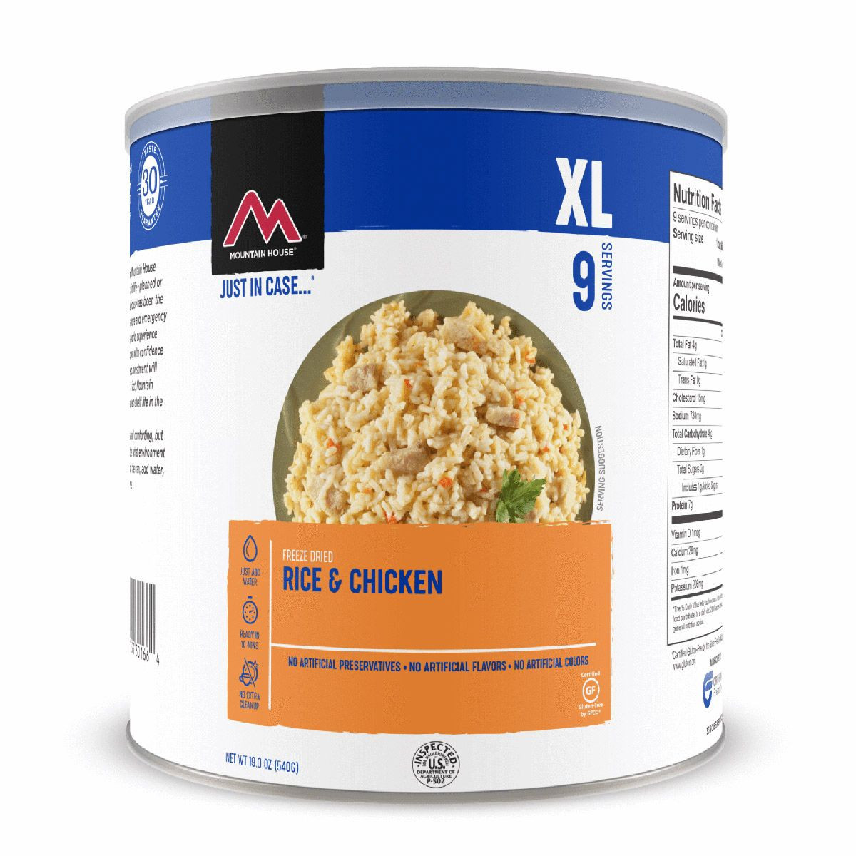 Mountain House Rice Chicken - #10 Cans - Case of 6 - Mountain