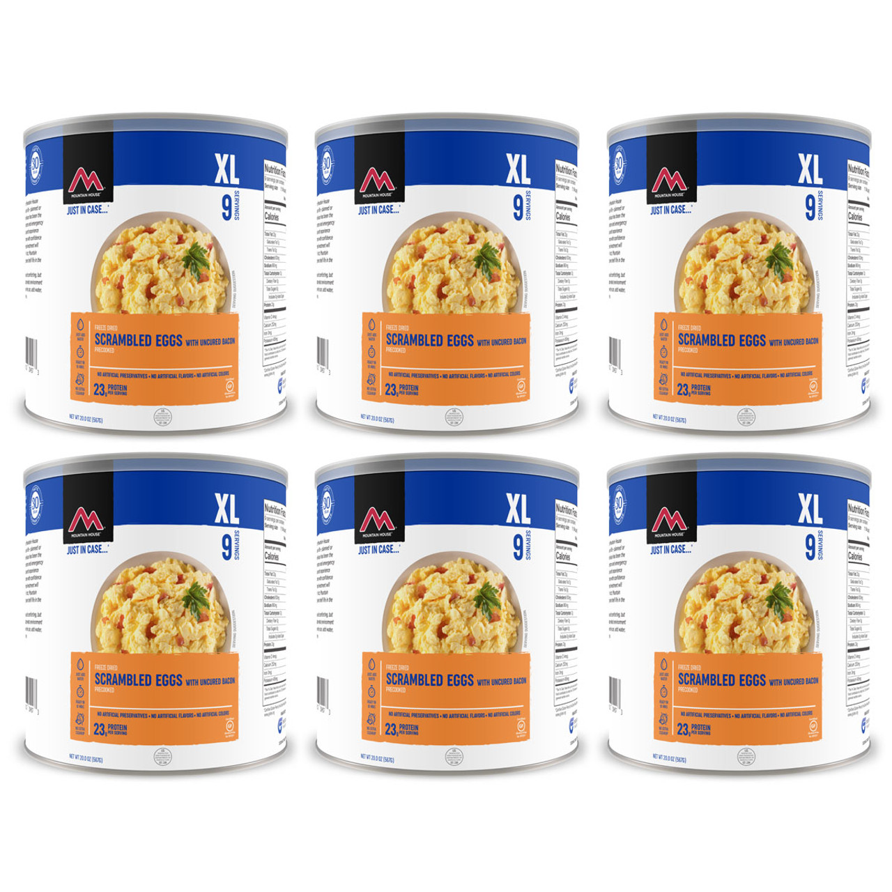 Freeze-Dried Scrambled Eggs with Bacon Can - Mountain House (GF) Glute –  FoodStorageDepot