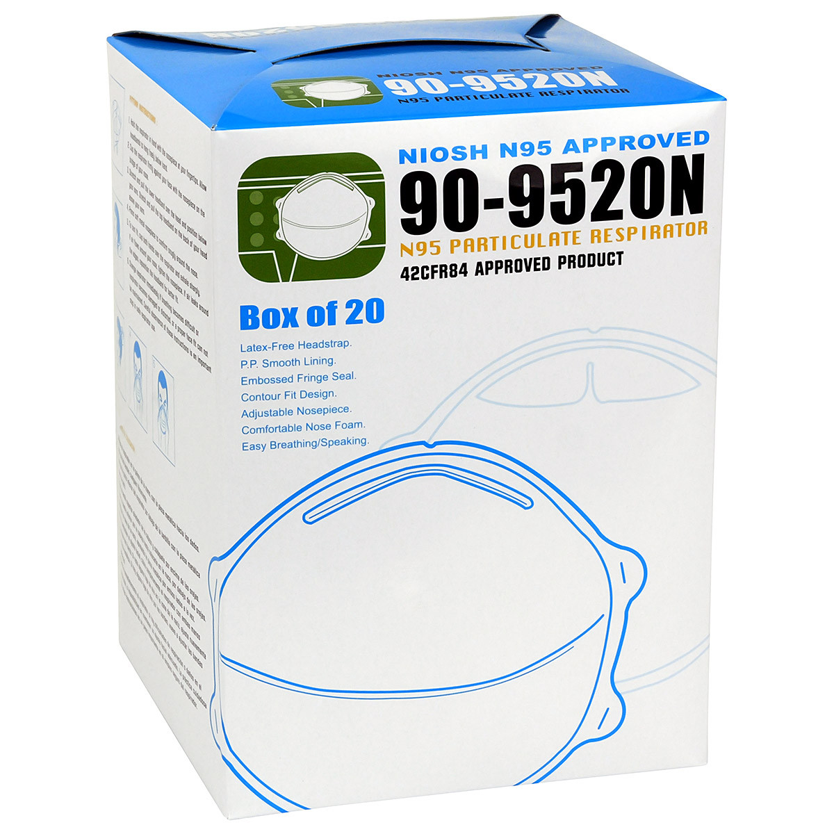 N95 Particulate Respirator 20枚×36箱バラ売り可〇 90-952ON-ce3__77688.1667860923