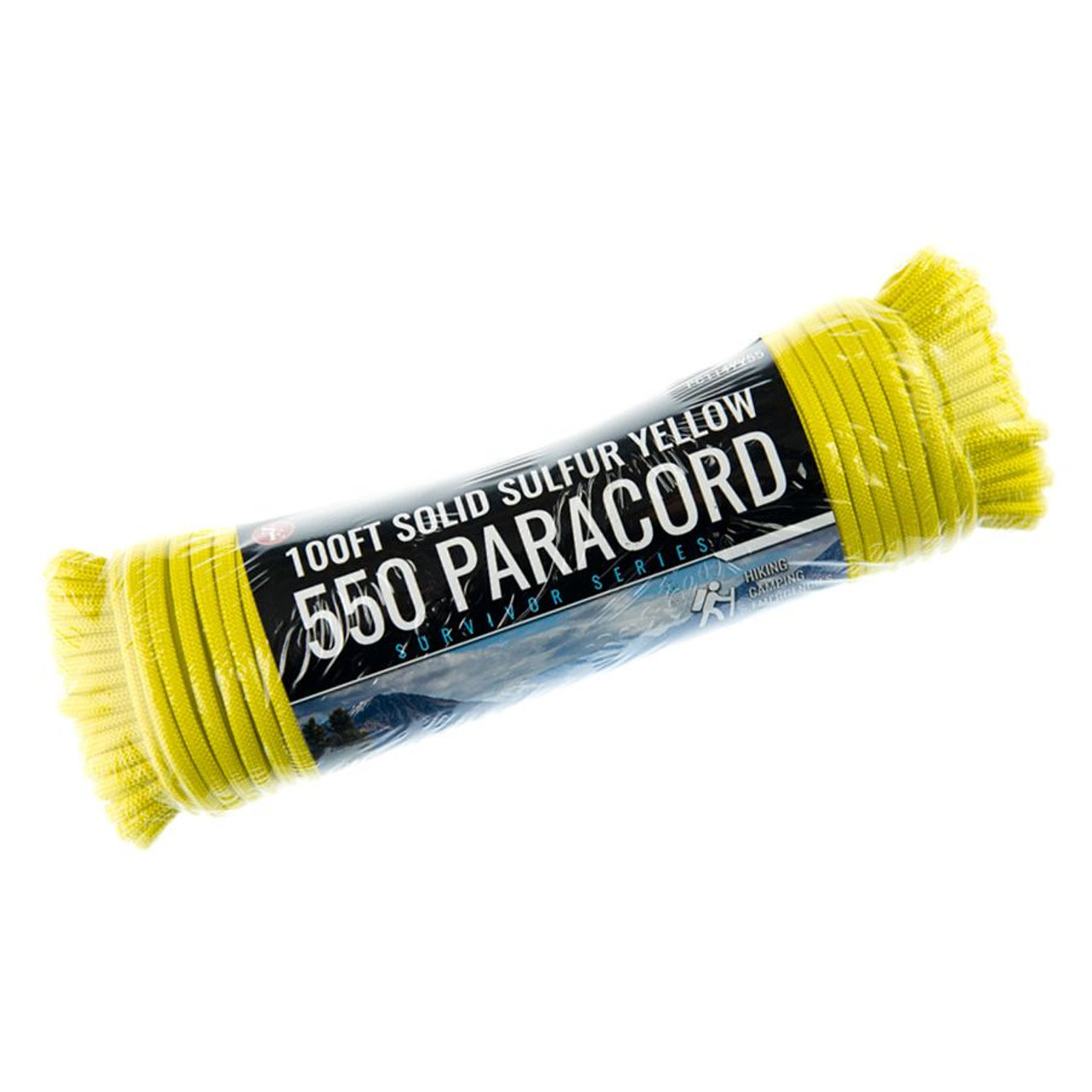 100 Ft. Bright Sulfur Yellow Paracord Bundle - 7 Strand