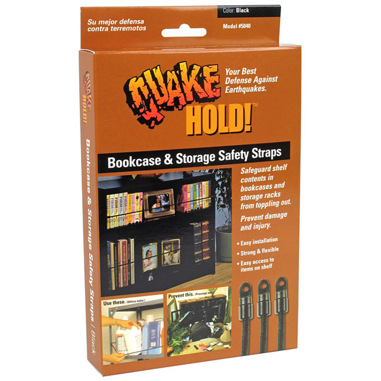 Quake Hold! #4162 Furniture Oak Straps Furniture Safety Straps