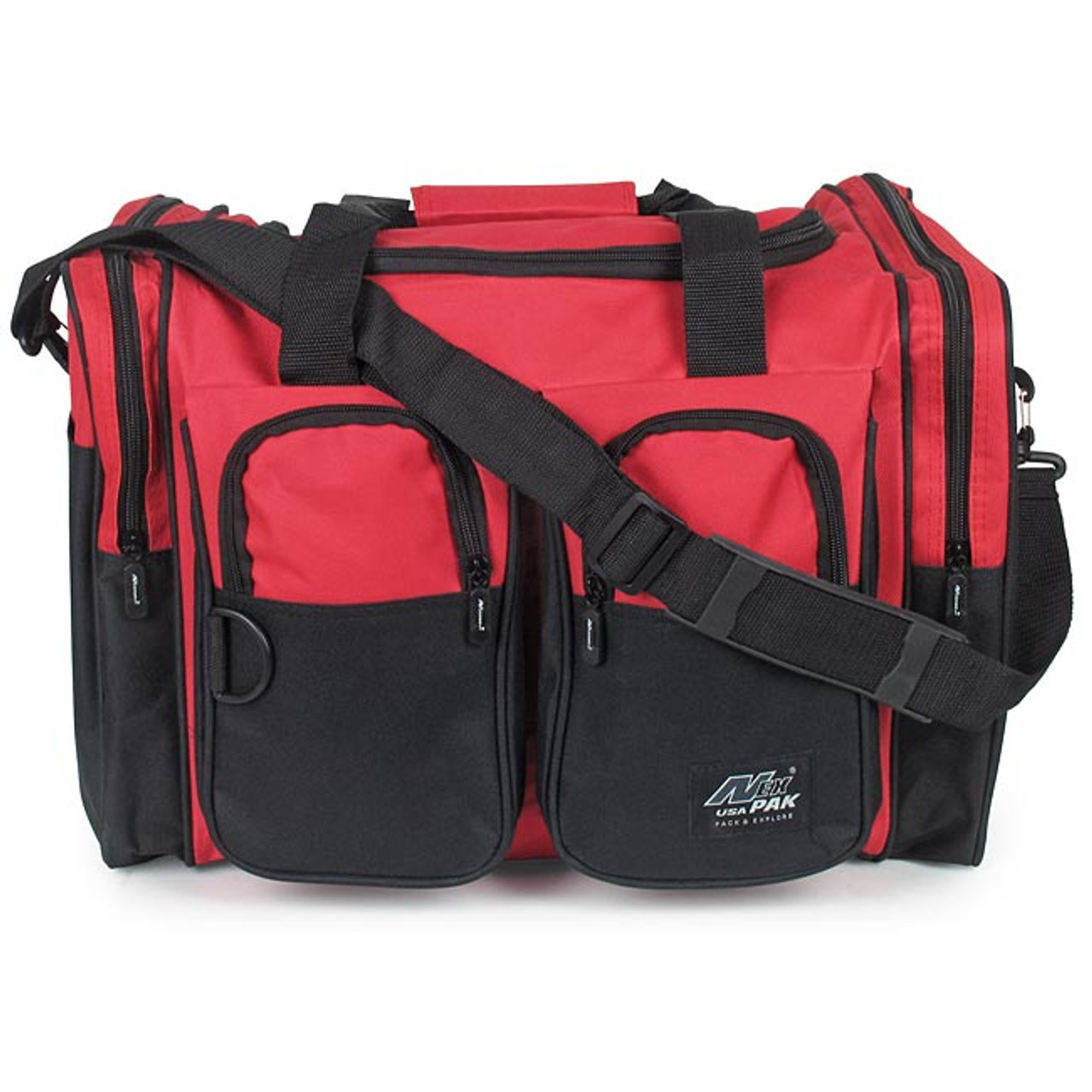 Nexpak Small Red Duffle Bag - 18'' x 11'' x 12.5'' - EMT Bags, Backpacks  and First Aid Kit Containers