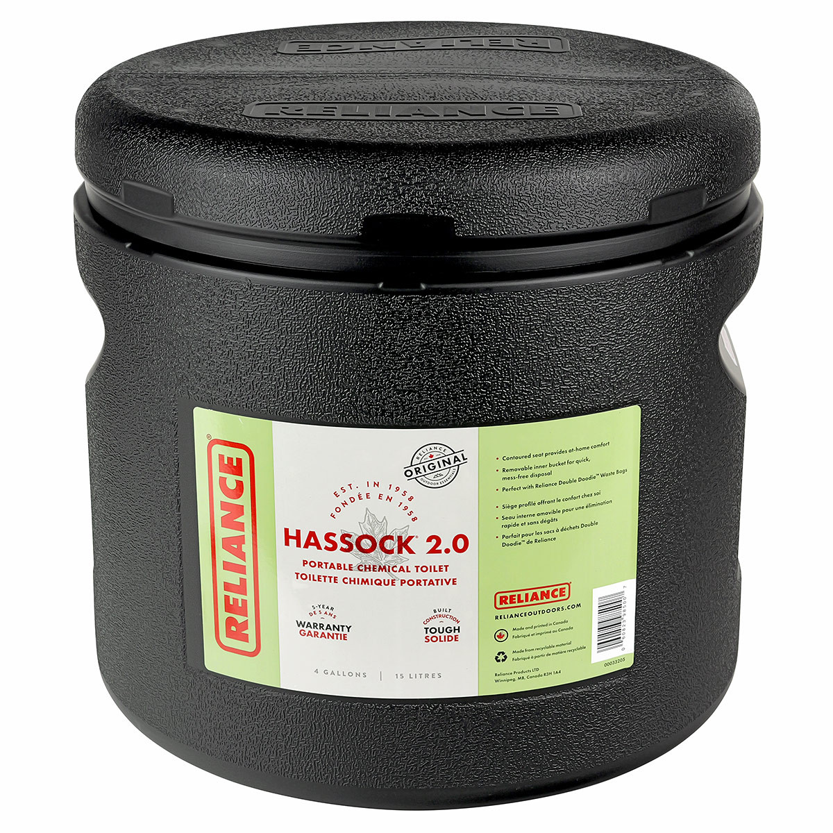 Reliance Hassock 2.0 Portable Toilet - Thumbnail 3