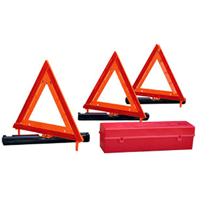 Liz Triangle『EIN』 Heavy Duty Roadside Reflective Triangle Warning Kit in ABS Case