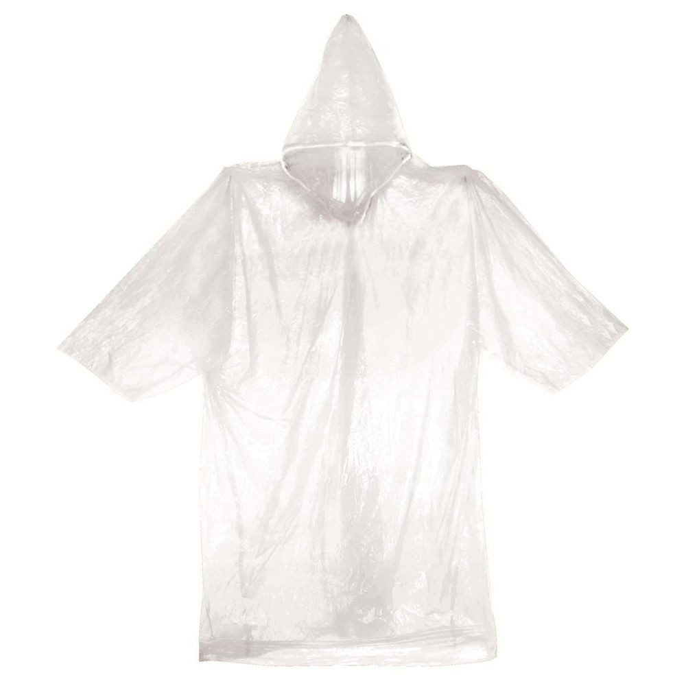 Clear Emergency Rain Poncho with 