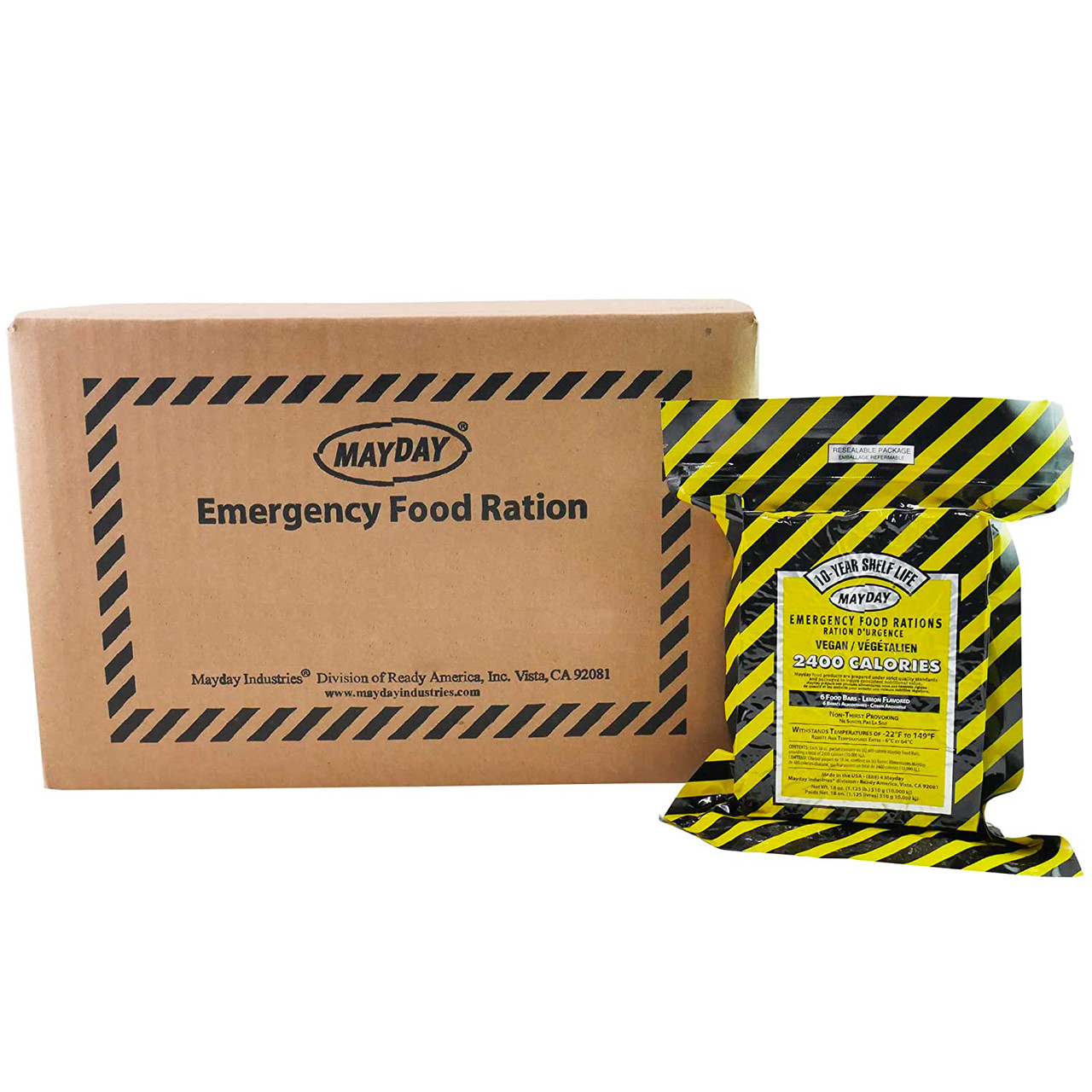 Mayday 2400 Calorie Food Bars (24 per case) - Emergency Food Bars