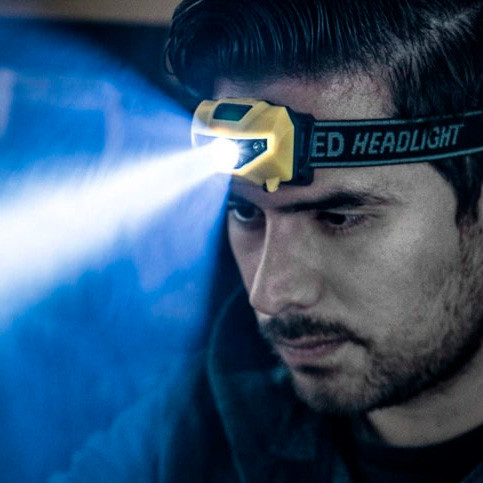 150 Lumen Headlamp with Tilting Head Plate - 4 Stage Switch