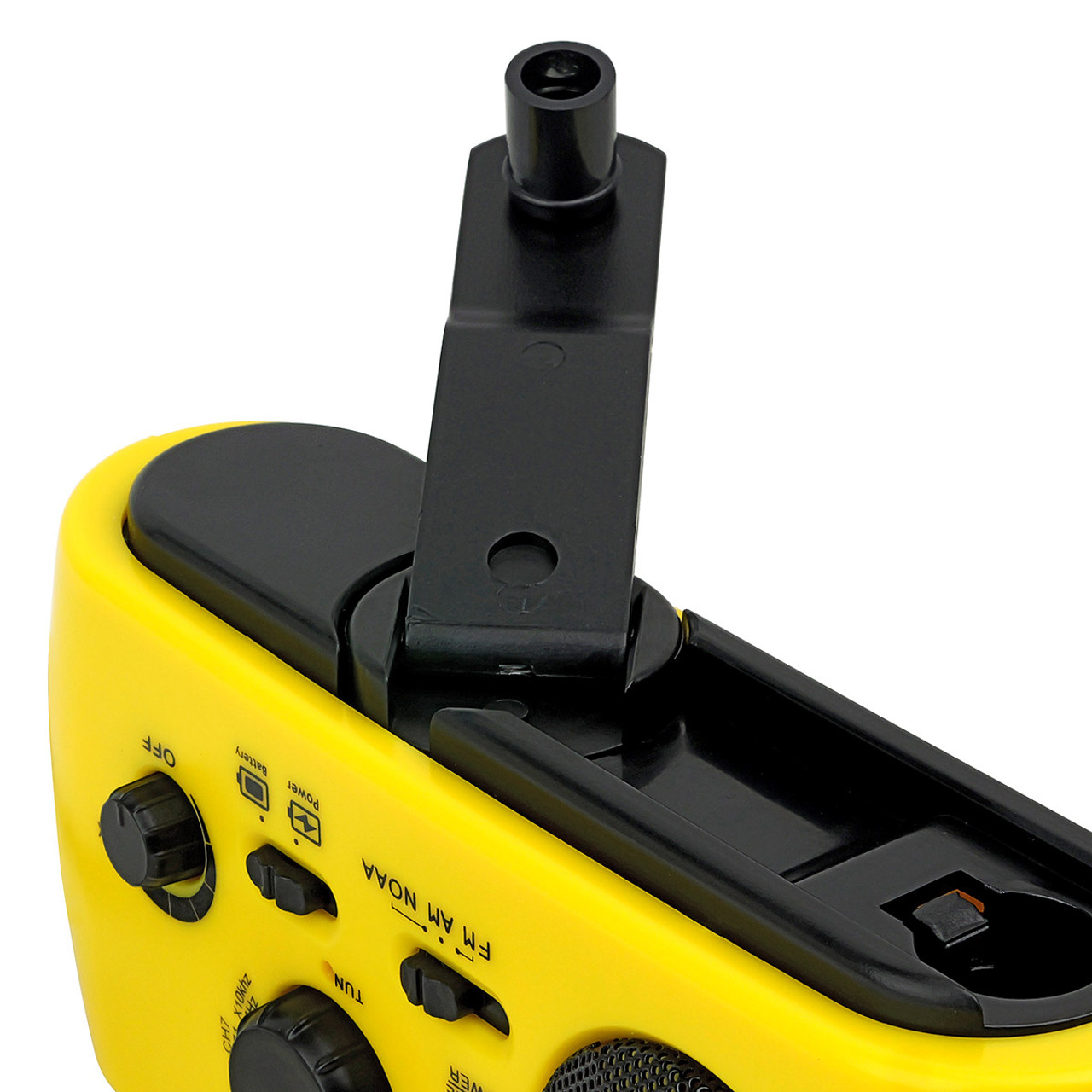 Kaito KA339 Dynamo Solar Powered AM/FM Radio With Solar Panel and Charge  out Feature (Yellow)