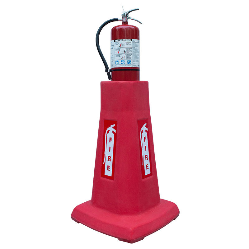 Pallet of 32 - Stackable & Portable Plastic Fire Extinguisher Stand - 34" Tall