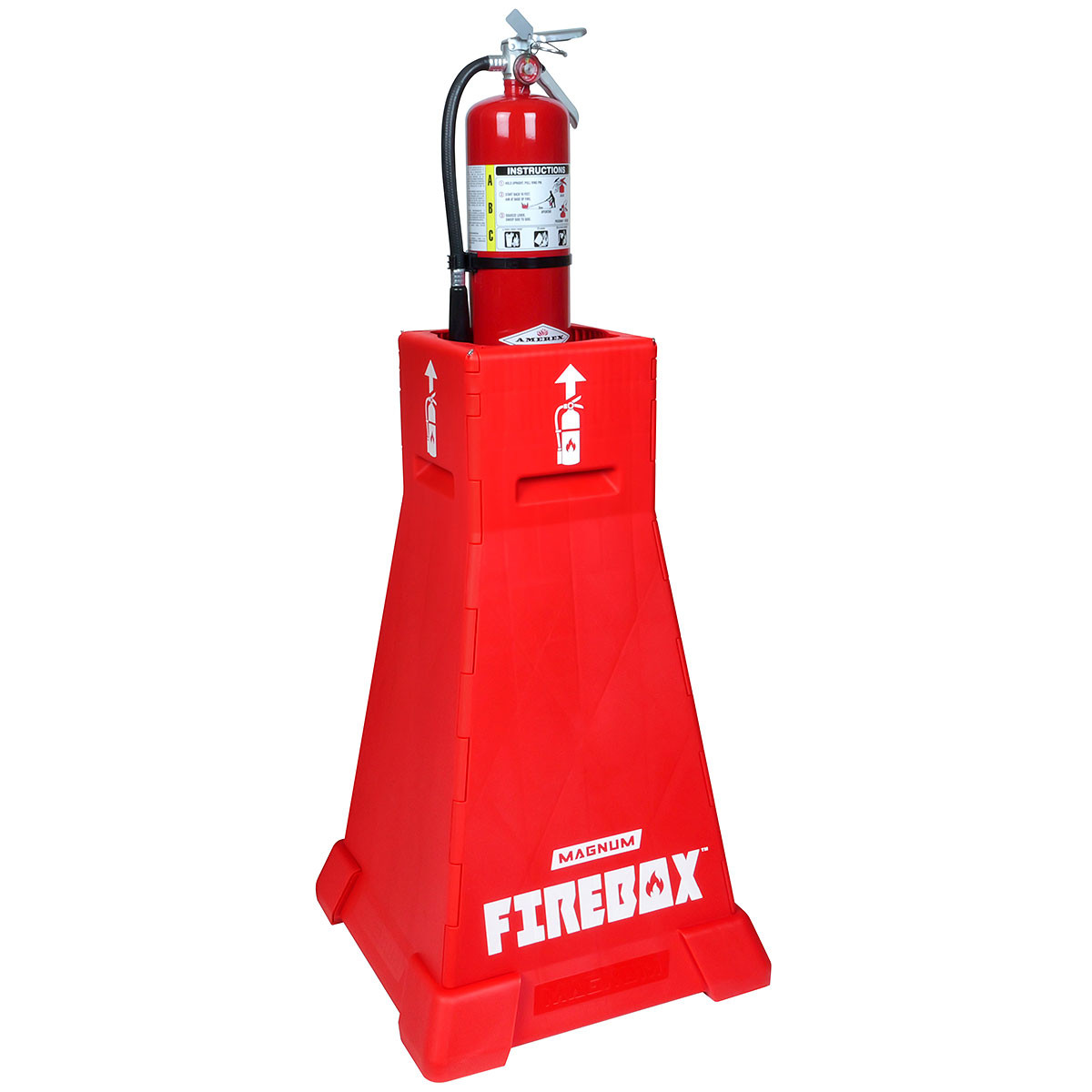 Magnum Firebox - Collapsible Portable Fire Extinguisher Stand