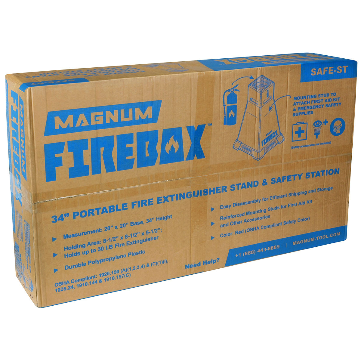Magnum Firebox - Collapsible Portable Fire Extinguisher Stand