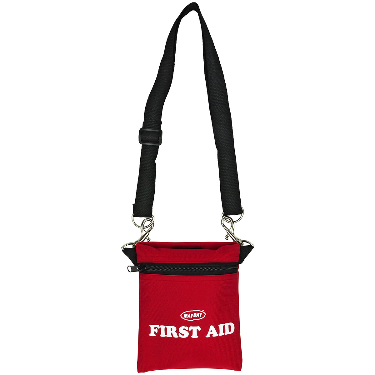 45 Piece Pouch First Aid Kit With Strap and Swivel Clip