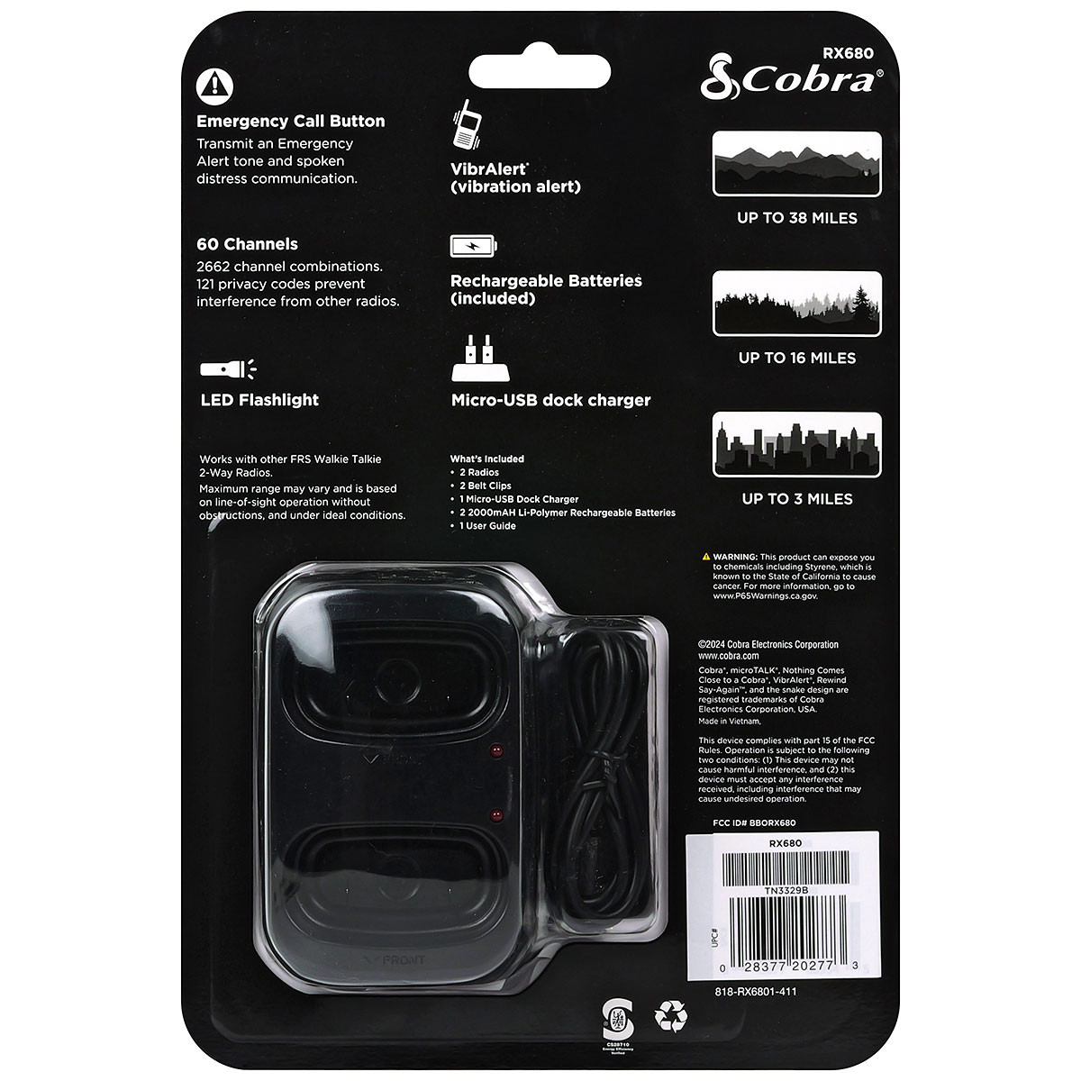 Cobra RX680 Walkie Talkie - Thumbnail 5