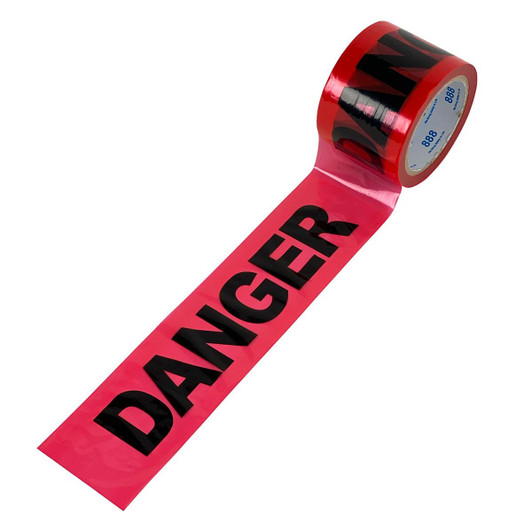 300' Roll Red ''Danger'' Barricade Tape 3" Wide