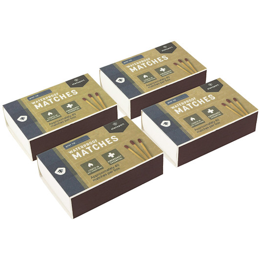 Stansport Waterproof Matches - Box of 40 - Emergency Candles and