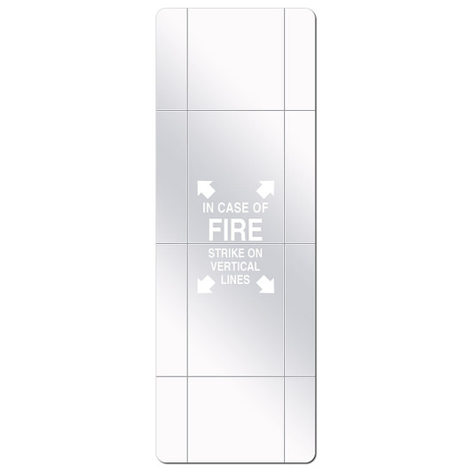 Fire Extinguisher Cabinet Replacement Panels - Scored Plexiglass - For Plastic Cabinets